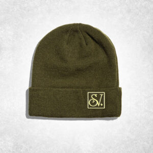 Emblem Olive Green Stocking Cap